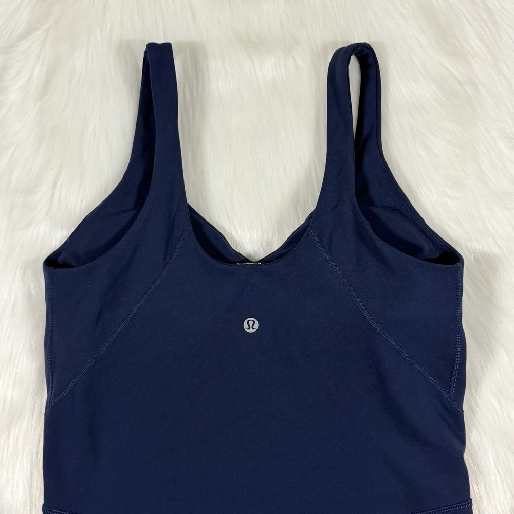Lululemon Women's Size 10 Blue Align One Piece 6" Short Bodysuit LW1EI8S - Picture 7 of 8